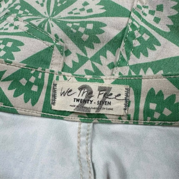 Free People Youthquake in coveted Geometric Green size 27 - Picture 8 of 11